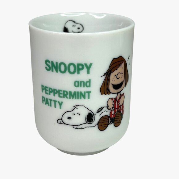 Vintage Snoopy & Peppermint Patty Ceramic Mug & Bowl Set rare - Picture 2 of 13